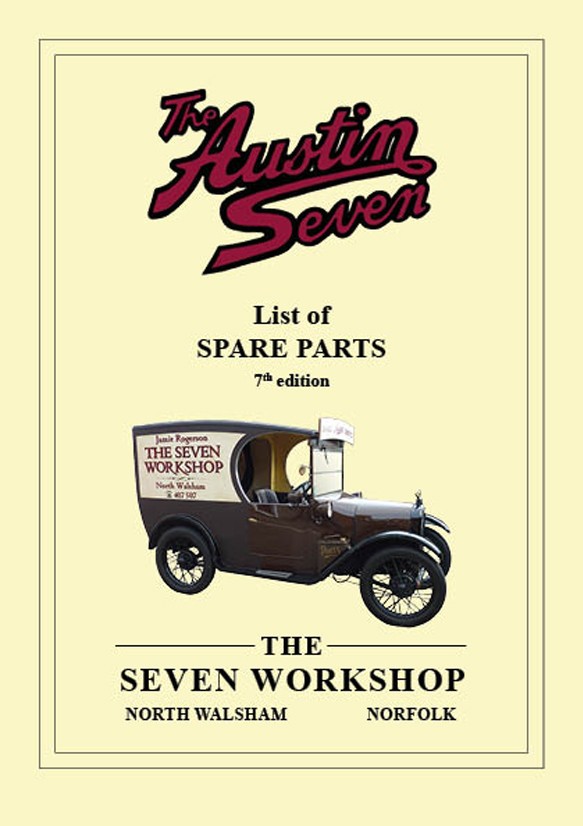 Catalogue (H2018) Books/Prints, Handbooks Austin Seven Spare Parts