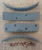 Brake Linings 1-1/4 wide, 4 hole