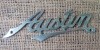 Flat Radiator Badge - 'Austin' Script