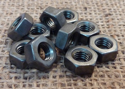 1/4 inch BSF Plain Steel Nut